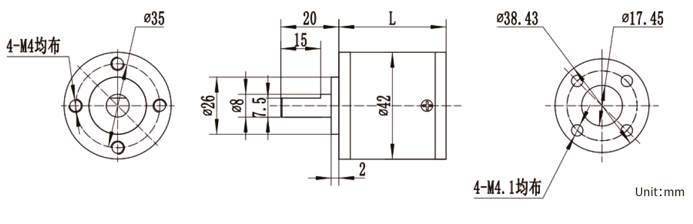planetary gearbox 42mm dimension.png